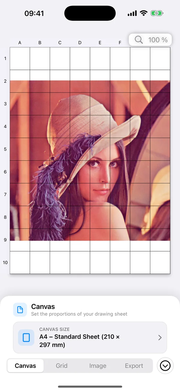 Canvas inspector on iPhone